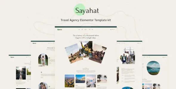 Sayahat – Travel Agency Elementor Template kit